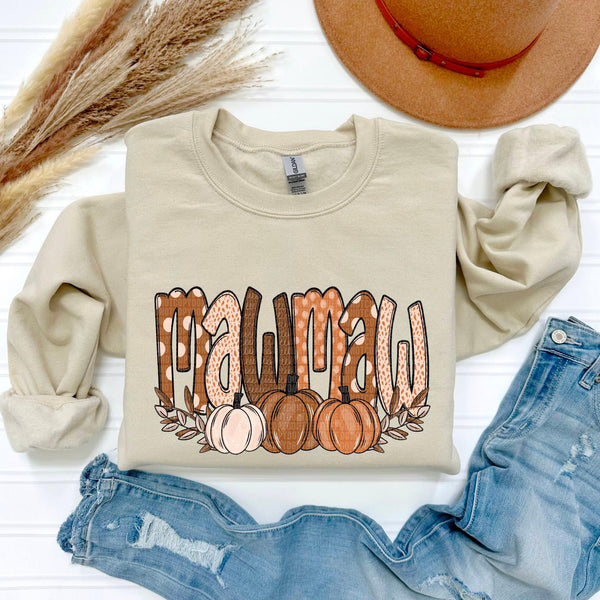 Fall Name Tees  WITH pumpkins.  ETA 7-10 business days