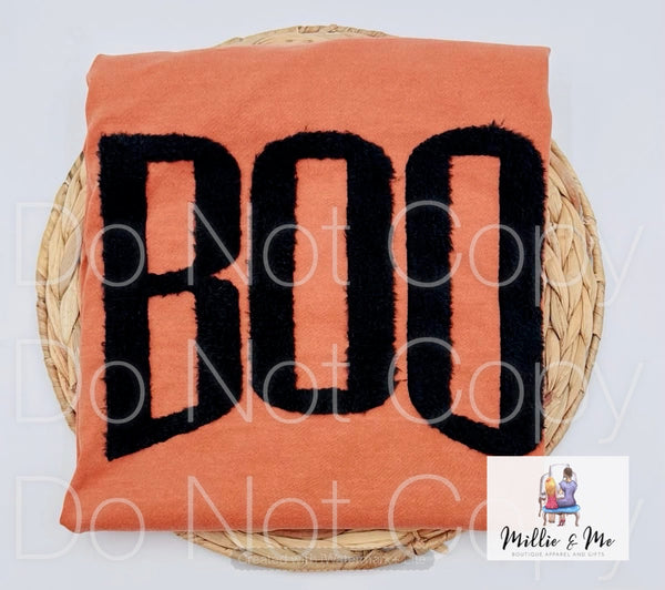 Fuzzy patch or spangle shirts