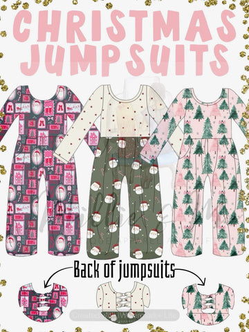 Christmas Jumpsuit  IN STOCK
