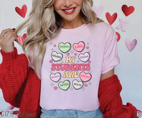 Teacher Conversation Heart shirt