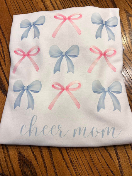Coquette Bow Cheer shirts