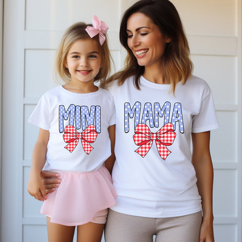 Mama & Mini Stars and Bows tee