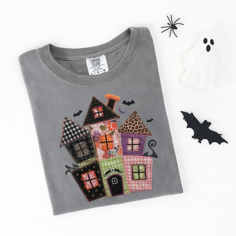 Faux applique haunted house