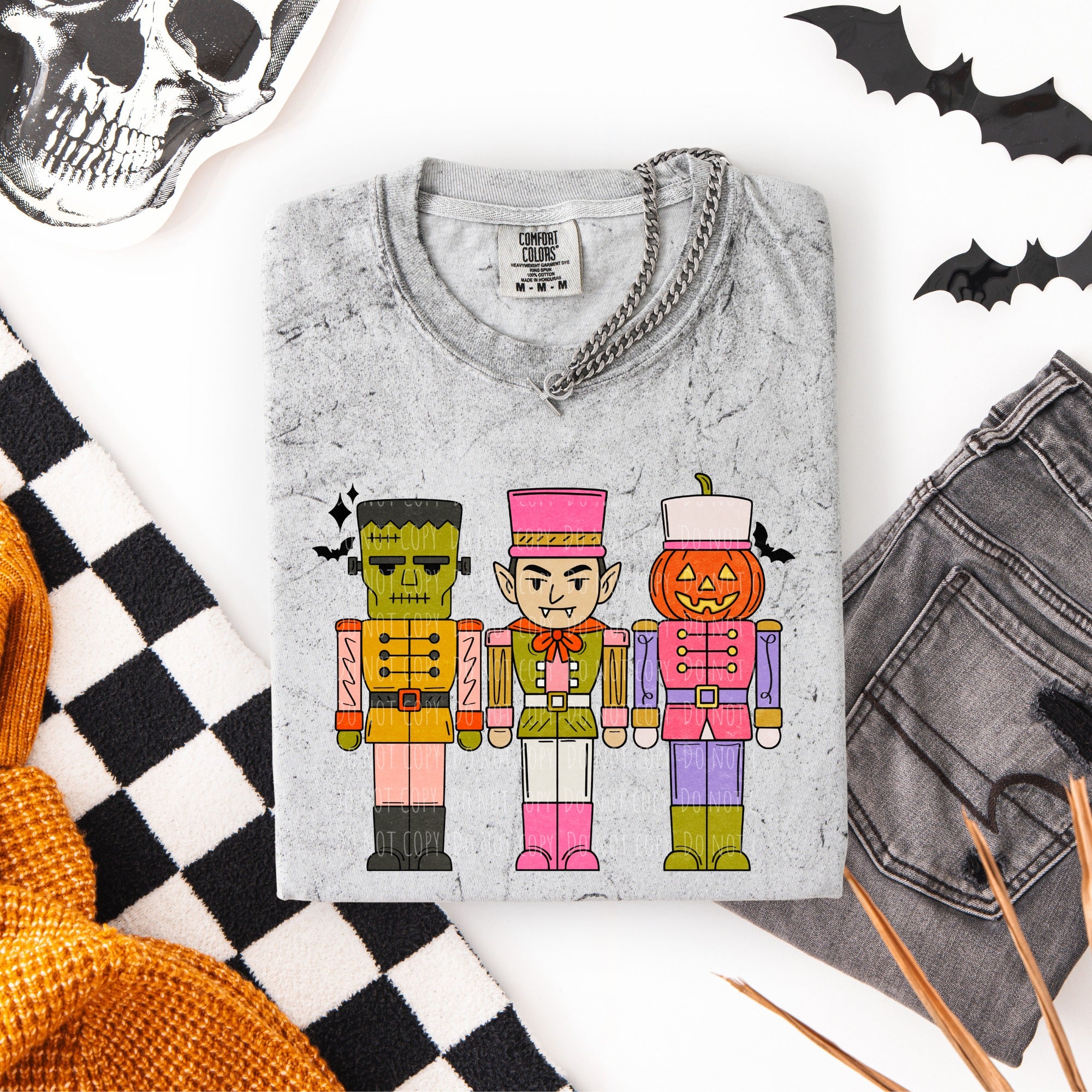 Halloween Nutcrackers **. This will be on a SOLID color shirt