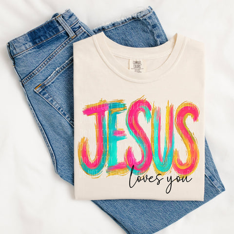 Colorful Jesus Loves You