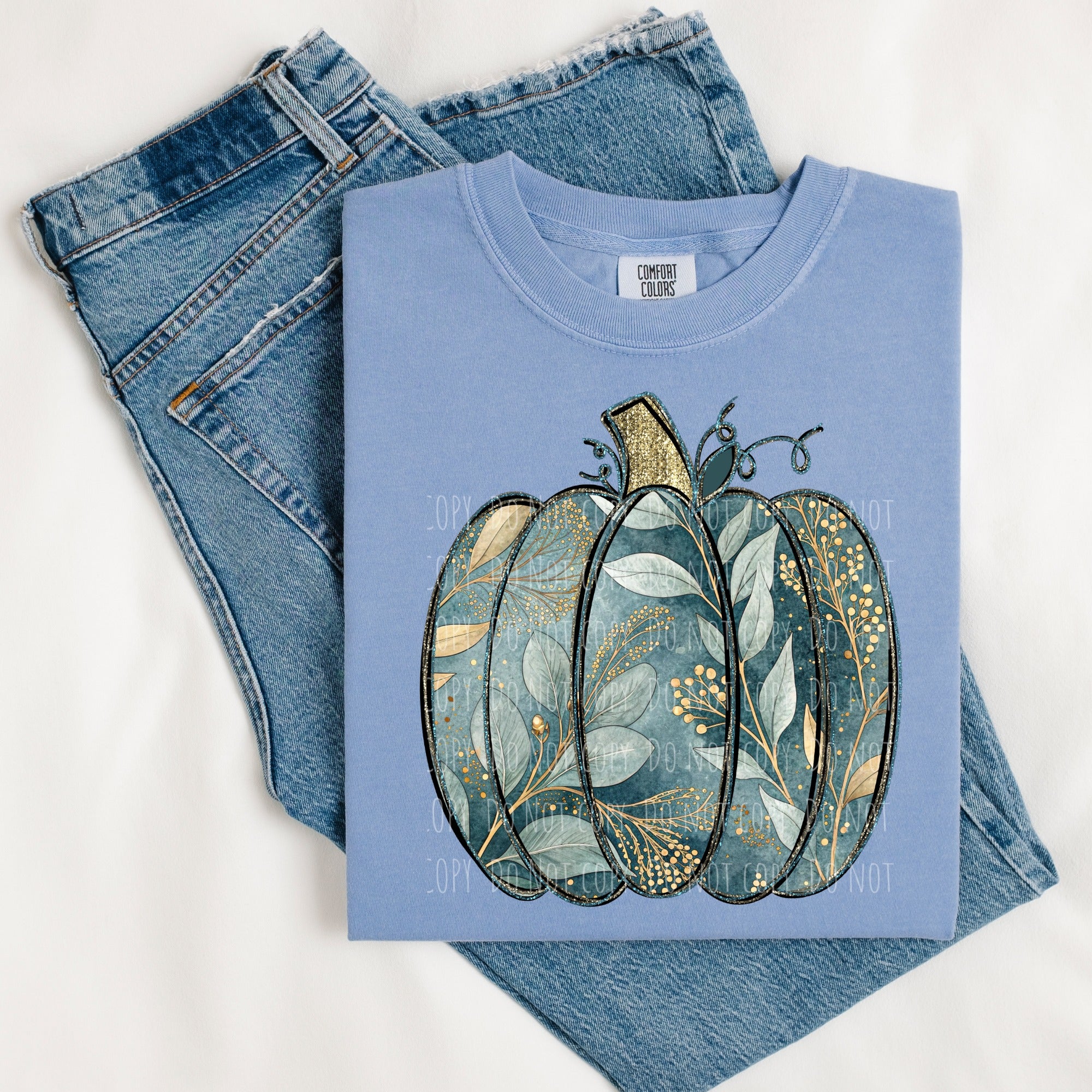 Shades of Blue Pumpkin