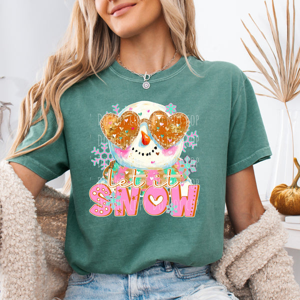 Let It Snow Groovy Snowman
