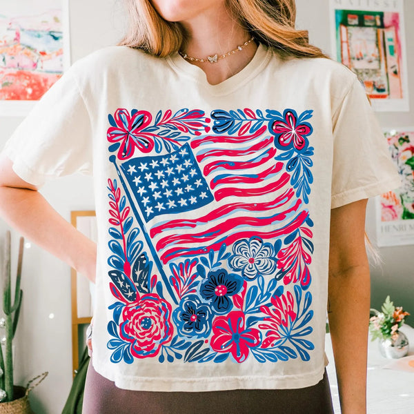 Flag & Flowers