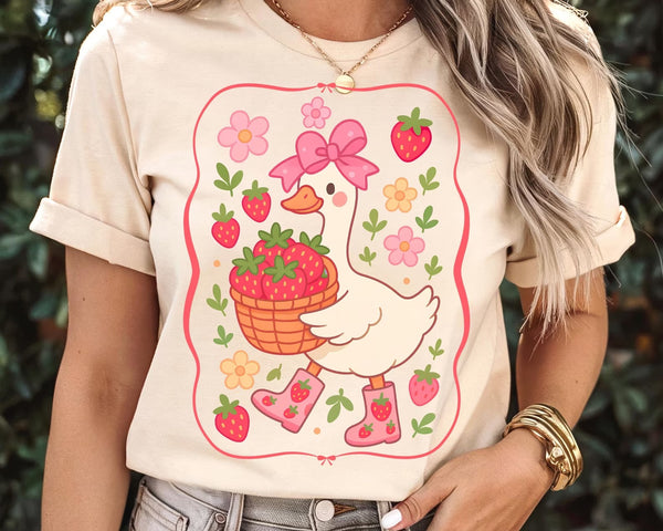 Strawberries and Goose