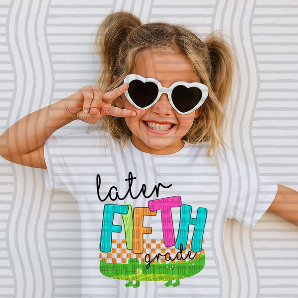 BRIGHT Later Gator Grade shirts  - Preschool through 6th grade