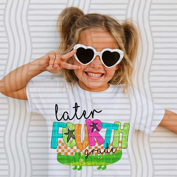 BRIGHT Later Gator Grade shirts  - Preschool through 6th grade