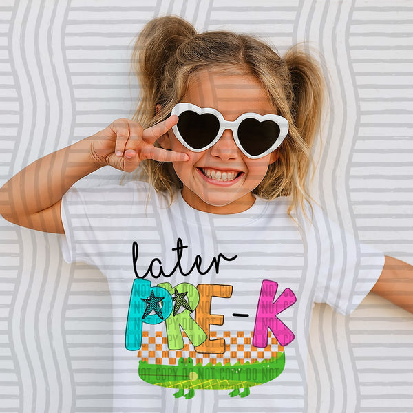 BRIGHT Later Gator Grade shirts  - Preschool through 6th grade