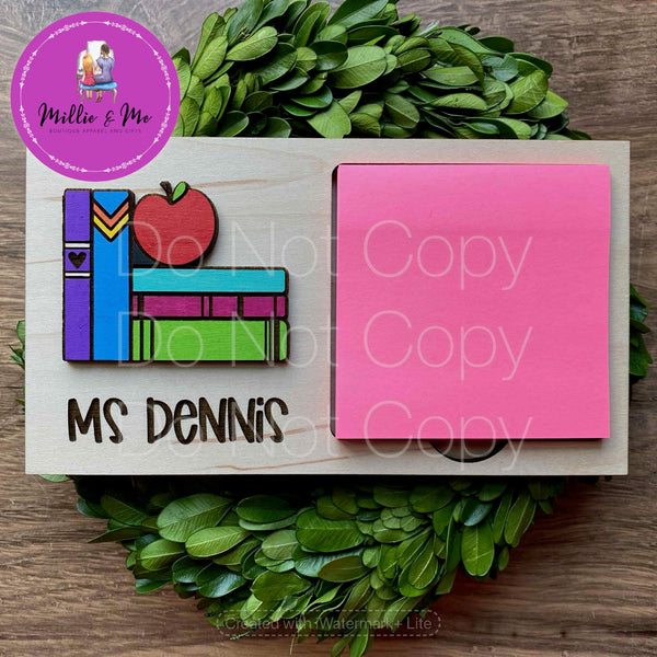 Sports & Teacher Themed Sticky Note Holders