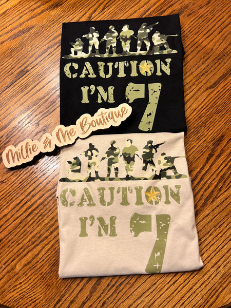 Custom Army Birthday Shirt