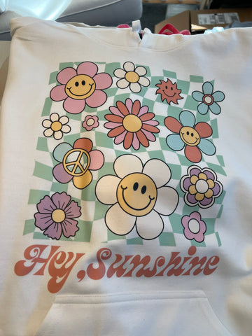 YOUTH. Hey Sunshine tee crewneck sweatshirt, or hoodie