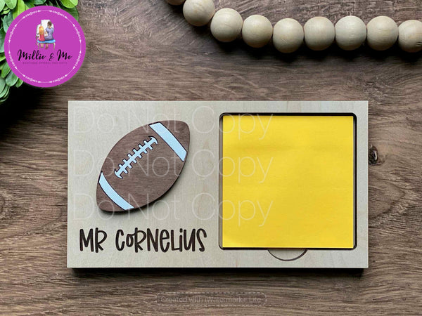 Sports & Teacher Themed Sticky Note Holders