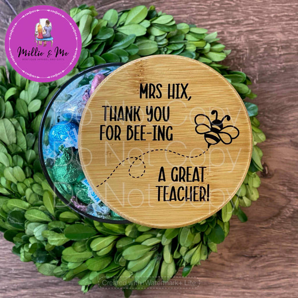 Engraved Candy and Desktop Jars