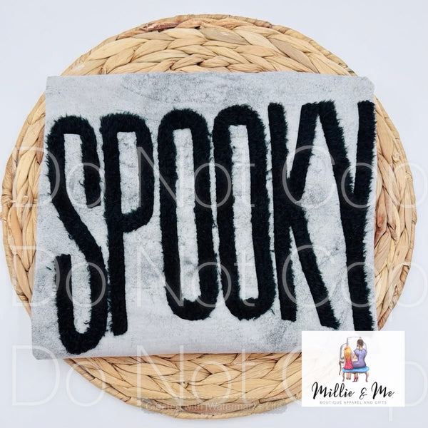 Fuzzy patch or spangle shirts