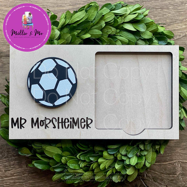 Sports & Teacher Themed Sticky Note Holders