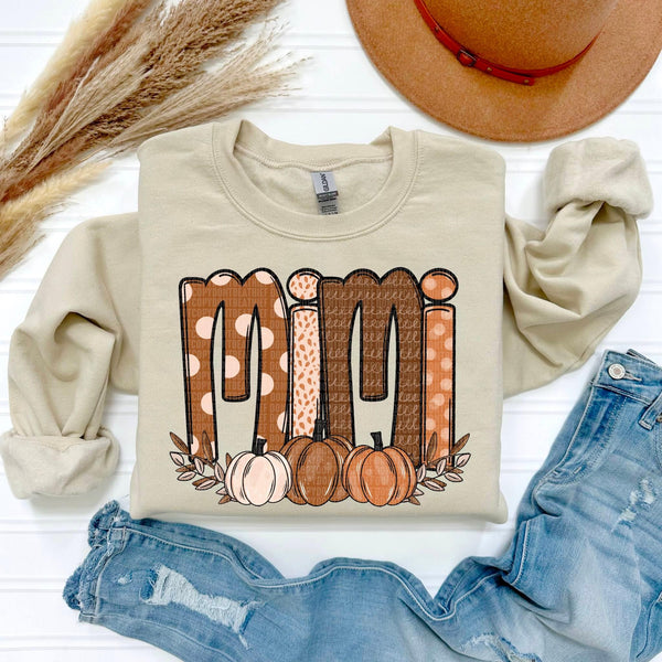 Fall Name Tees  WITH pumpkins.  ETA 7-10 business days