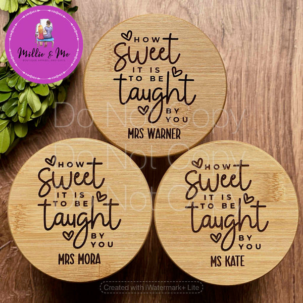 Engraved Candy and Desktop Jars