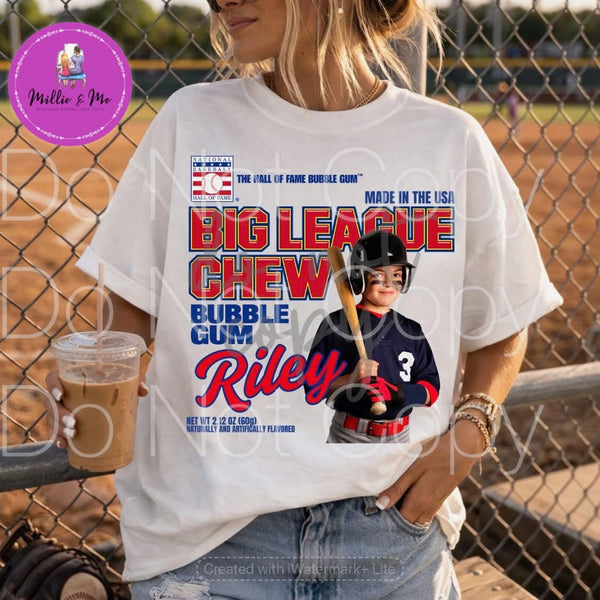 Custom Photo Baseball or Softball Shirt