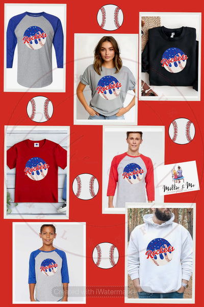 Rockets Custom Baseball  or Softball shirt