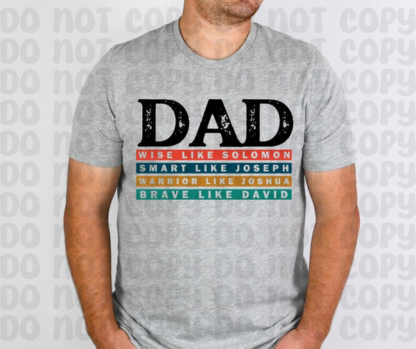 Faith Based Dad Tees.   COMFORT COLOR TEES