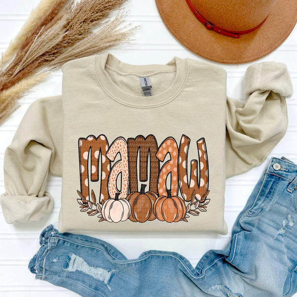 Fall Name Tees  WITH pumpkins.  ETA 7-10 business days