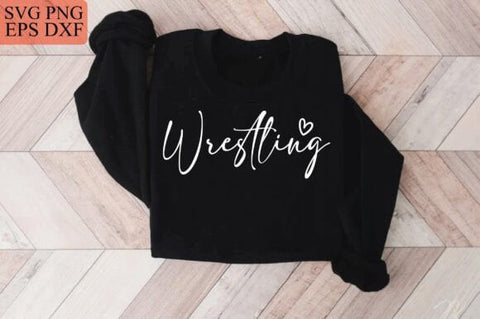 Wrestling (cursive with heart)
