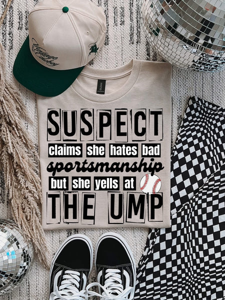 Sports Suspect tshirt or sweatshirt