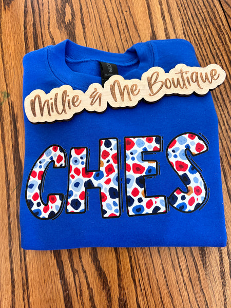 Custom Red & Blue School Shirts