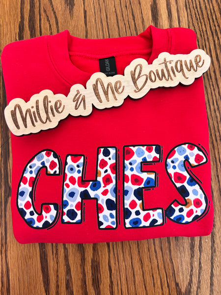 Custom Red & Blue School Shirts