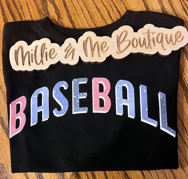 Baseball Arched (Red, blue)