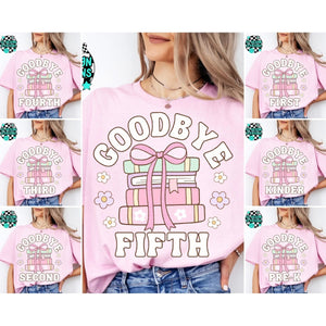 Goodbye School tees