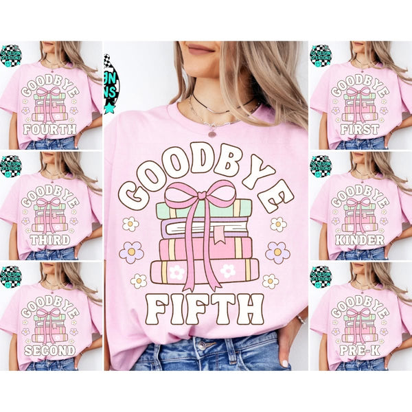 Goodbye School tees