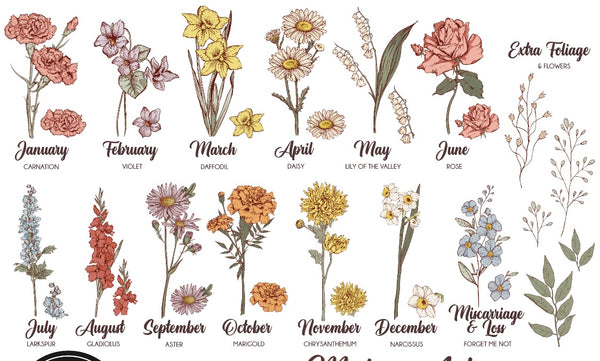 Birth month Flower tees