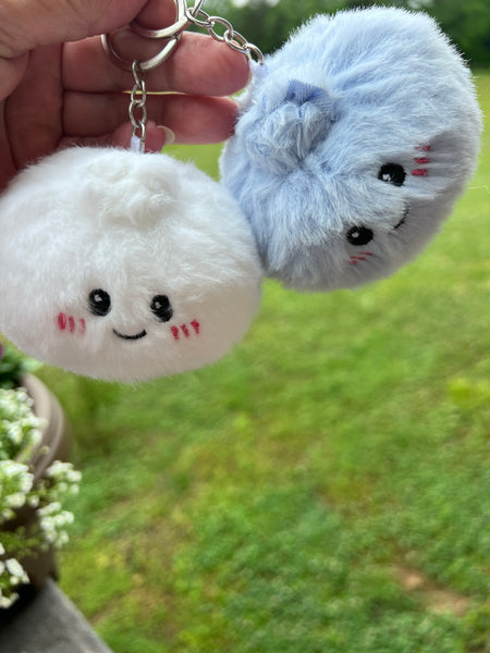 Fuzzy Keychain Dumpling