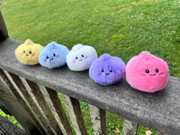 Fuzzy Keychain Dumpling