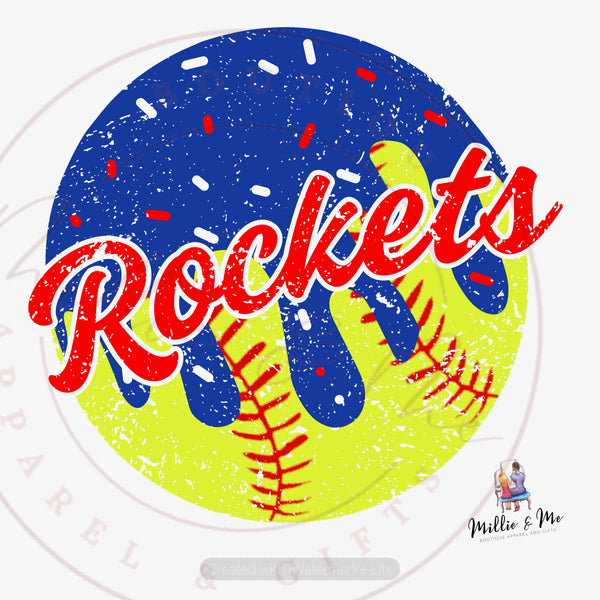 Rockets Custom Baseball  or Softball shirt