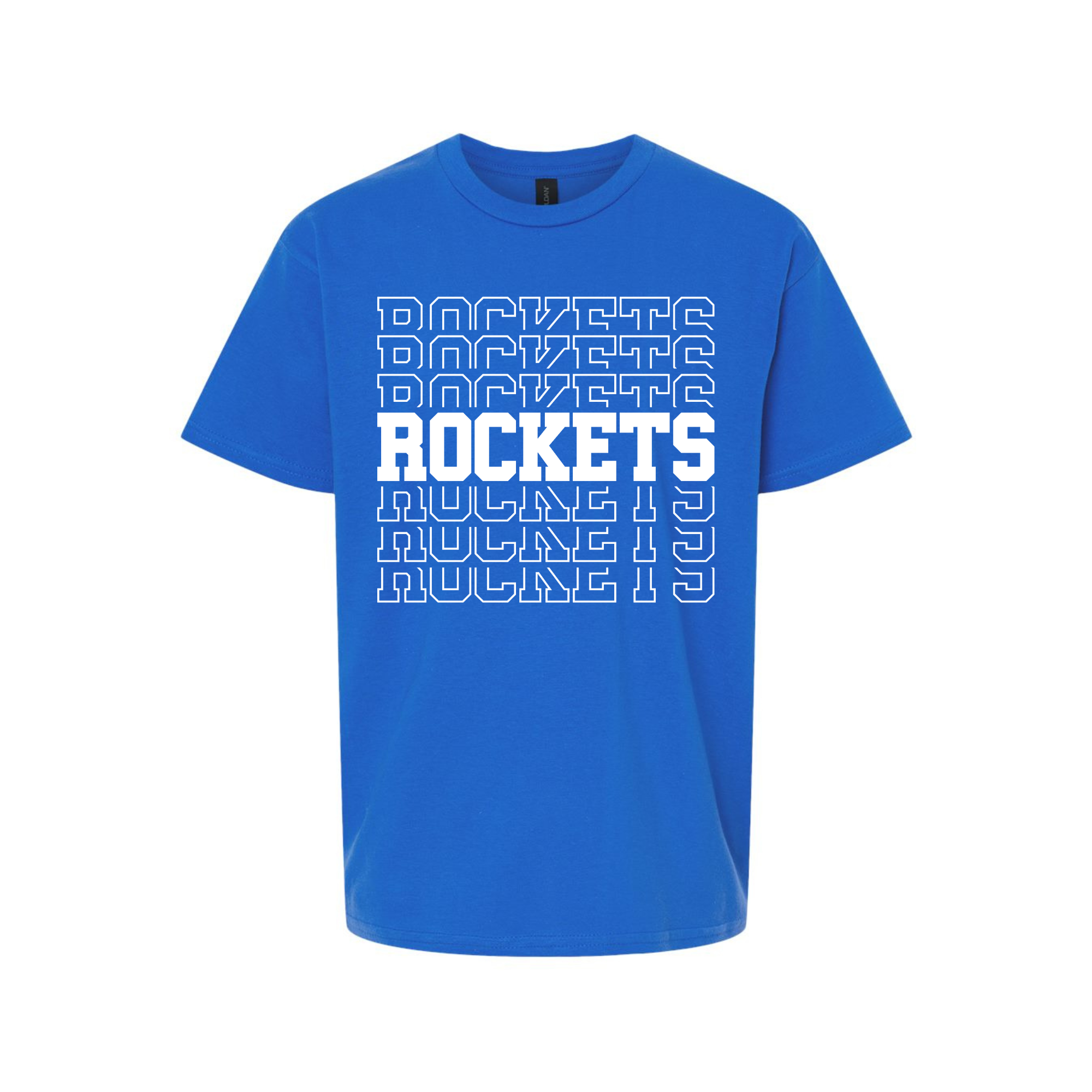 Rockets Stacked Black or White ink