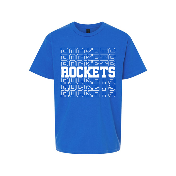 Rockets Stacked Black or White ink