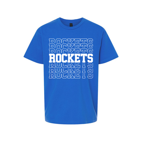Rockets Stacked Black or White ink