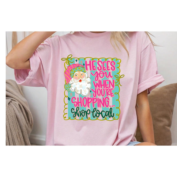 He Sees You When You Are Shopping