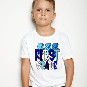 Blue Bolt Grade tees.  Pre-K through 5th grade