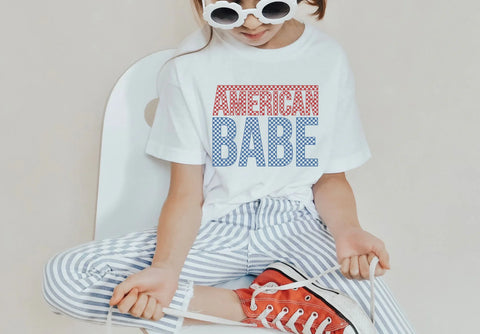 American Babe checkered
