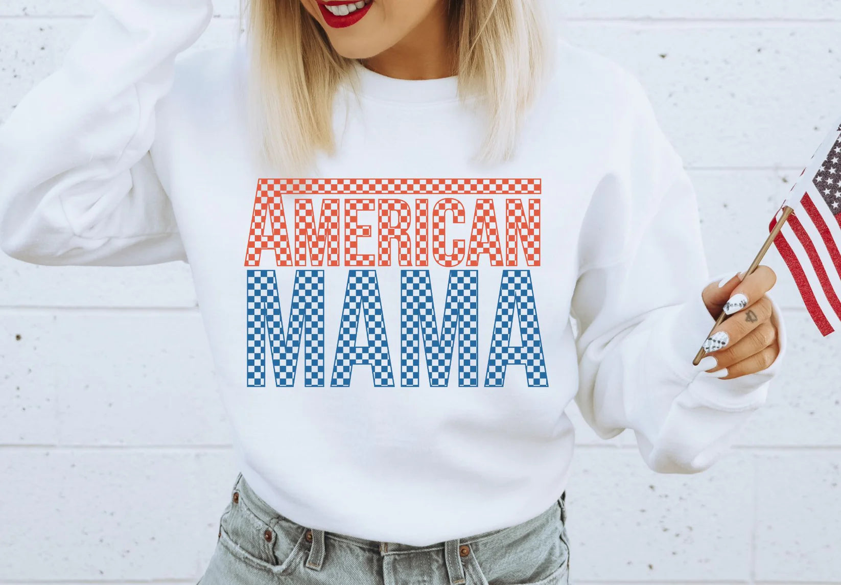 American Mama checkered