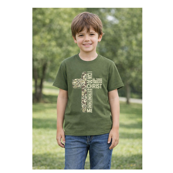 Camo Cross saying