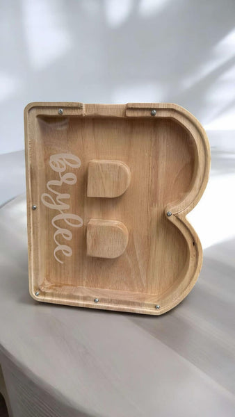 Personalized  Alphabet Piggy Bank