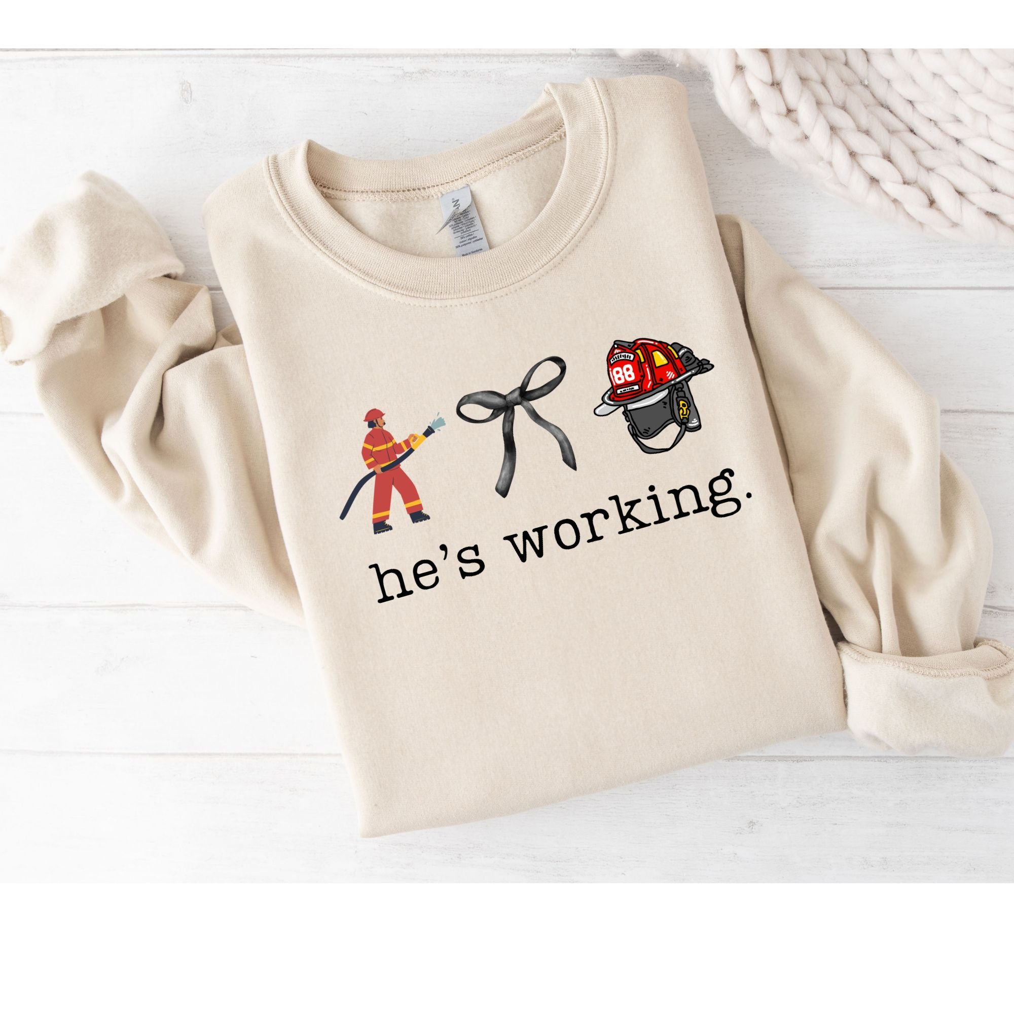 He's Working Occupation tees